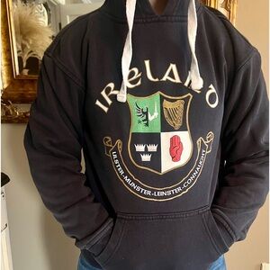 Ireland Dark Navy Hoodie with Emblem small